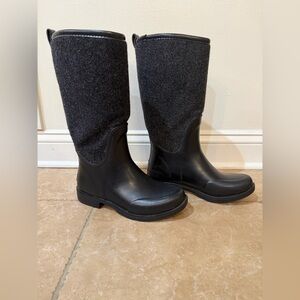 UGG Stefana Waterproof Rubber Boots Black Size US 7